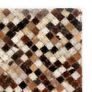 Rug Genuine Leather Patchwork 160x230 cm Square Brown/White Image 3
