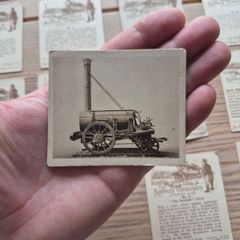33 Vintage Cigarette Cards - Railway Centenary 1825-1925.  Hill Tobacco. Trains, Locomotives