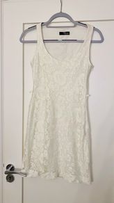 Cream Lace Jane Norman Mini Dress