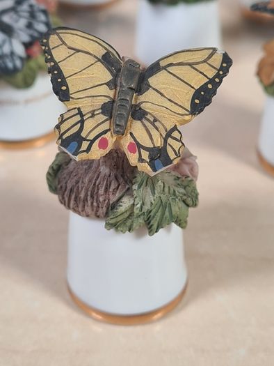 Scotland Direct Butterfly thimble set collection x 15 Sutherland England vintage