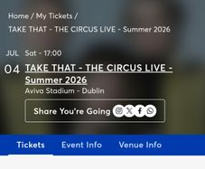 Take That Tickets