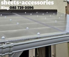 Polycarbonate sheets and accessories