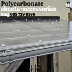Polycarbonate sheets and accessories