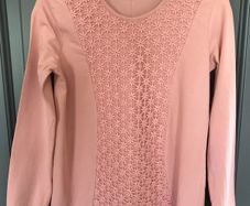 Zara girls long sleeved peach coloured T-shirt size 8