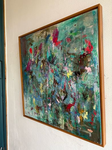 Large Original Floral  Painting Irish abstract art Warm Aesthetic