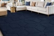 Rugs Living Room 275x370,3D NavyBlue Area Rugs for Bedroom,Extra Large Rugs for living room,Machine Washable Anti Slip Short Pile Rug Carpets Mat for Kids Room Bedroom