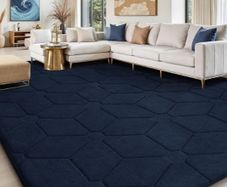Rugs Living Room 275x370,3D NavyBlue Area Rugs for Bedroom,Extra Large Rugs for living room,Machine Washable Anti Slip Short Pile Rug Carpets Mat for Kids Room Bedroom