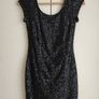 dress Black size XS ,new without tag h&m , classic dress , party dress, Black shiny Image 3