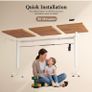 Standing Desk, 120 x 60 cm, Light Brown Image 2