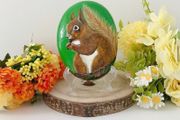Handpainted Squirrel Rock
