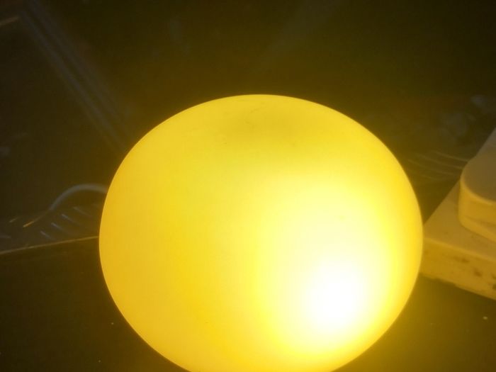 Heavy glass sun lamp