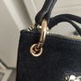 Monsoon Black 100% Real Suede Crossbody Bag Image 10