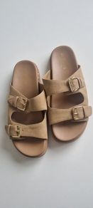 Guess Brown Leather Sandals
