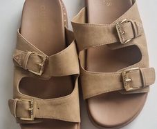 Guess Brown Leather Sandals