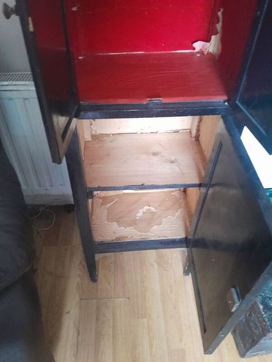 old wooden cabinet