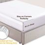 Extra Deep Fitted Sheet King Size White 100% Cotton 200 Thread Count 200 TC Percale 40cm/16 Inches Image 2