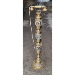 Floor Standing Brass Rotary Telephone KAS1027