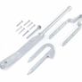 Field Gate Spring Latch Set Galvanised Fastener Lock Image 2
