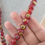 Vintage African Style Beautiful Eyes Glass Beads Strand 22 inches Image 4