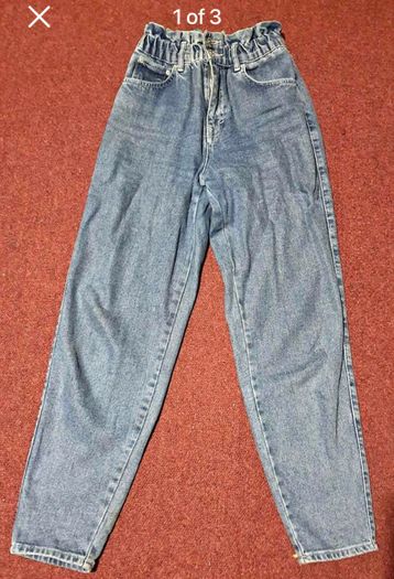 jeans, size uk 8 with elastic waist
