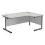 New 1800 x 1200mm Radial Desk Beech/White/Maple/Oak Image 5