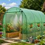 10ft x 7ft Walk In Heavy Duty Polytunnel Greenhouse with Built In Irrigation Image 2