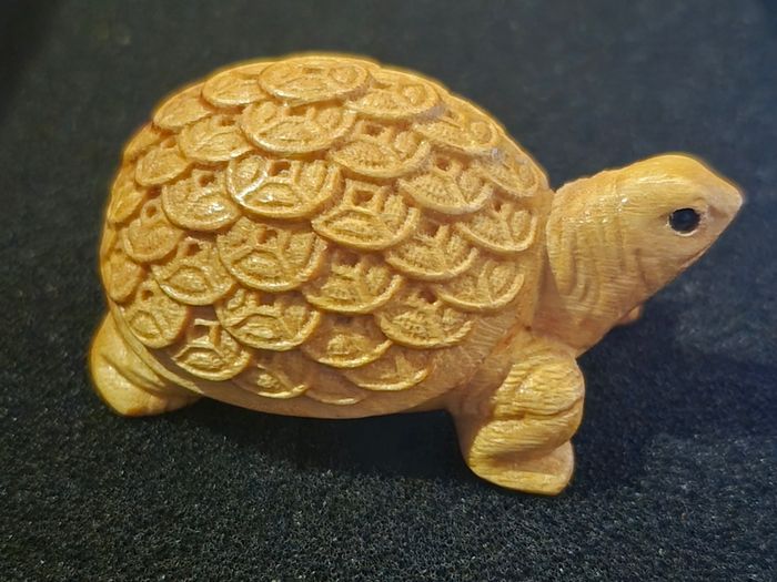 Carved wooden turtle/tortoise