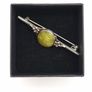 Connemara Marble Sterling Silver Brooch - Vintage Image 10