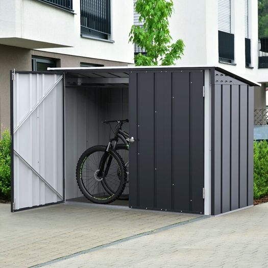 63 Steel Bicycle Garden Shed  Secure Storage