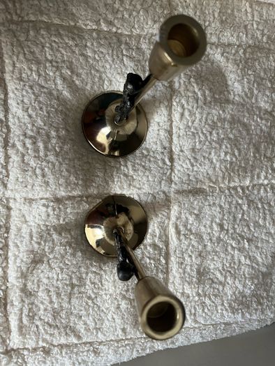 candlestick with a skeleton
