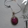 Gemstone necklace,Stainless steel chain,jewellery,July birthstone,gift Image 5