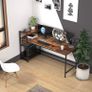 Computer Desk, Computer Desk with Bookshelf, Study Computer Laptop Table with 4 Tier DIY Storage Shelves Writing Table for Home Office Bedroom,160x60x110cm (FREE POSTAGE) Image 7