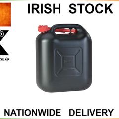 Fuel Container Jerry Can 20l Black With Childproof Top