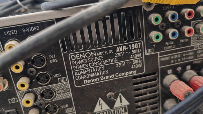 Denon AVR 1907 amp + Wharfedale speakers and 10" subwoofer