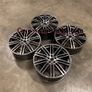 21" Inch Porsche Macan Turbo Style Alloy Wheels Gunmetal polished 5x112 66.6 Image 9
