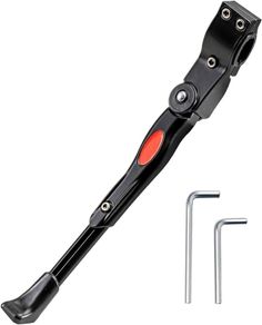 Adjustable Bike Kickstand,Bike Stand Kick for Center Side Parking Rack for Bicycle Mountain Bike Road Bike with Wheel Diameter 24 26 or 700c and 29 inches