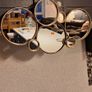 Gold Circles Mirror Image 3