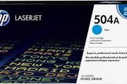 HP 504A Cyan LaserJet Toner Cartridge CE251A