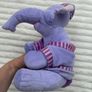 Heffalump Lumpy Soft Toy Plush Winnie Pooh Dressing Gown Night Cap approx. 28 cm Used Please look at the pictures Image 2