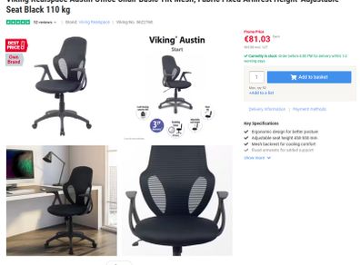 New Viking Realspace Austin Office Chair