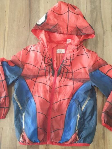 HM raincoat lightweight jacket Spiderman