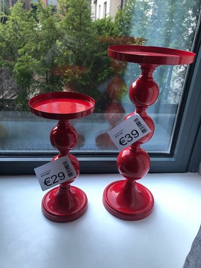 Ez Living candle stick set - candy apple