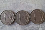 1959 Irish Half Crown x 3
