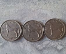 1959 Irish Half Crown x 3