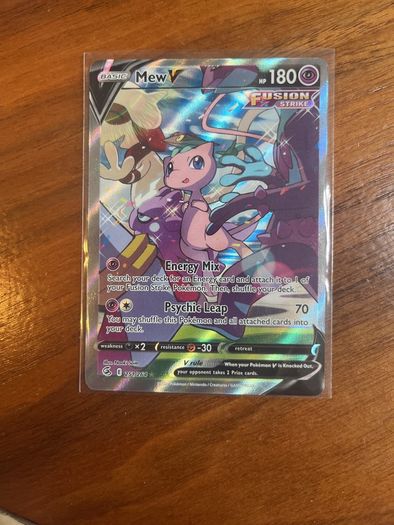 Mew full art from fusion strike sword and shield era very good condition