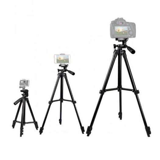 Tripod Stand Mount Holder for Camera & Phone - 1035mm (42") with Bubble Level Indicator