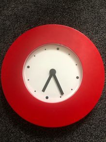 red clock large