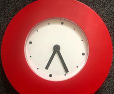 red clock large