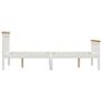 Bed Frame with 2 Drawers White Solid Pine Wood 140x200 cm Image 5
