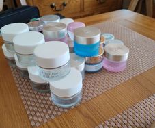 Glass cream  jars